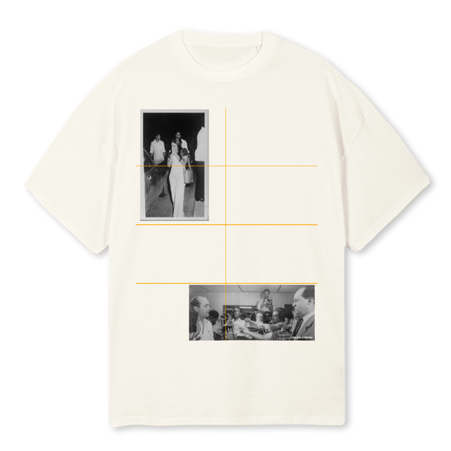 ORLANDOLBSSAMPLE Cream Oversized Tee.