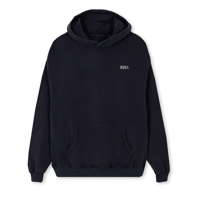 COLEGEASUL Vintage Black Regular Hoodie.