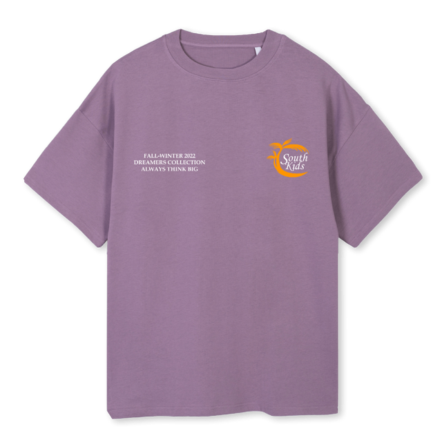 PALM TEE SK Purple Oversized Tee.
