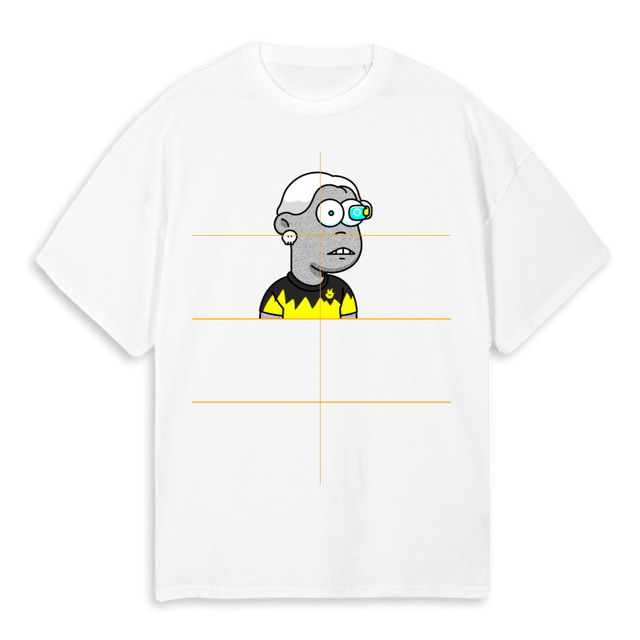 LANDER M D White Oversized Tee.