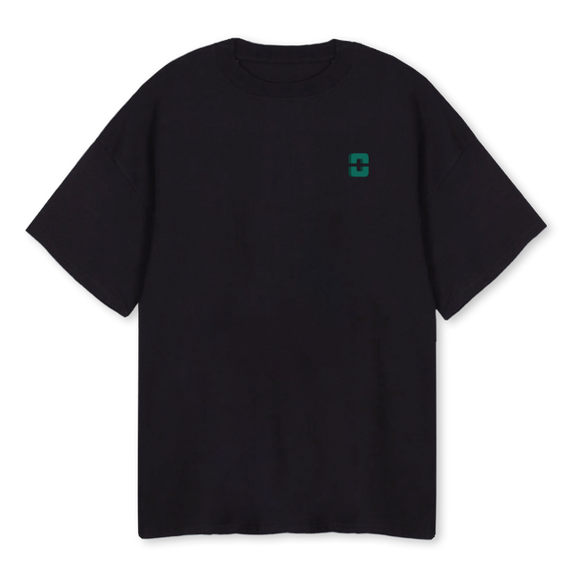 CREAMTEE Black Oversized Tee.