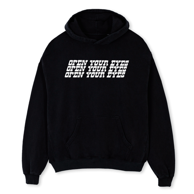 PANTHER OYE HOODIE Black Oversized Hoodie.