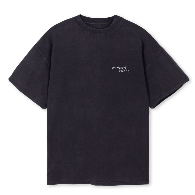 HS TMF Vintage Black Oversized Tee.