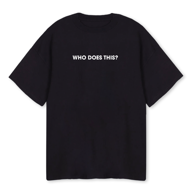 SH T WDT BLK Black Oversized Tee.