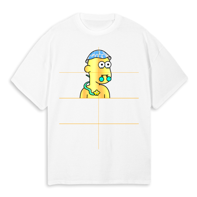 LANDER W C White Oversized Tee.