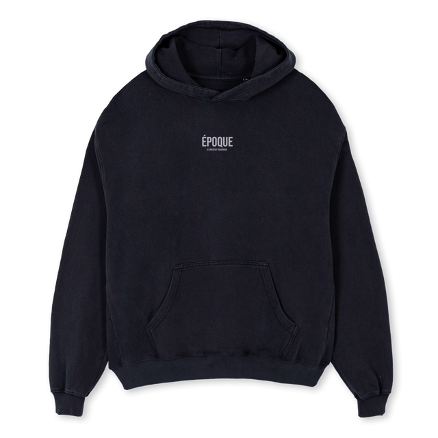 EPOQUE VINTAGE HOODI Vintage Black Oversized Hoodie.