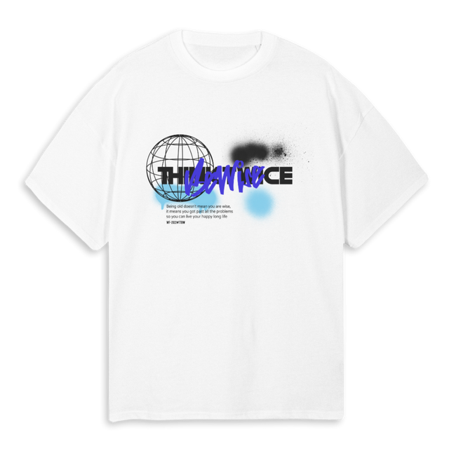 AU SHIRT White Oversized Tee.