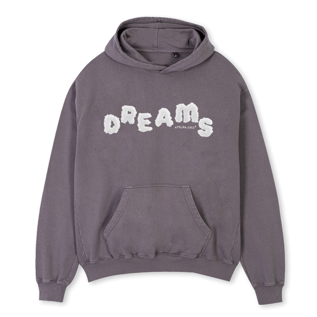 PG DREAMSATELIER Pigment Grey Oversized Hoodie.