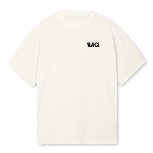 ORANGE NUANCE Cream Oversized Tee.