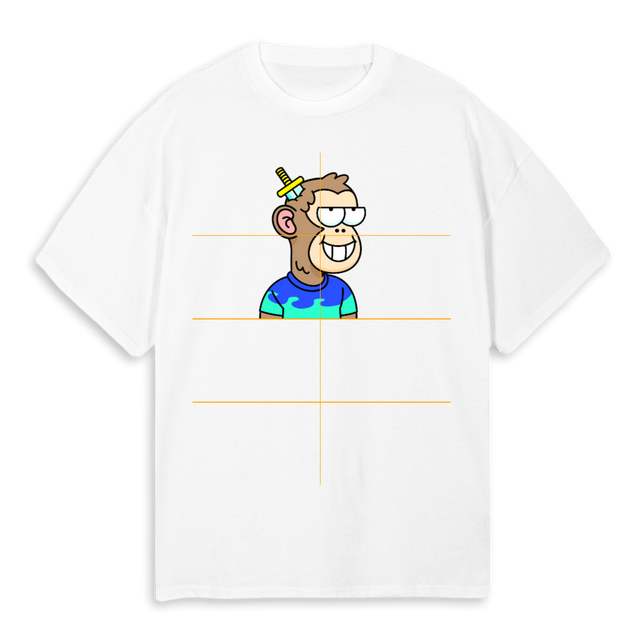 LANDER M A White Oversized Tee.