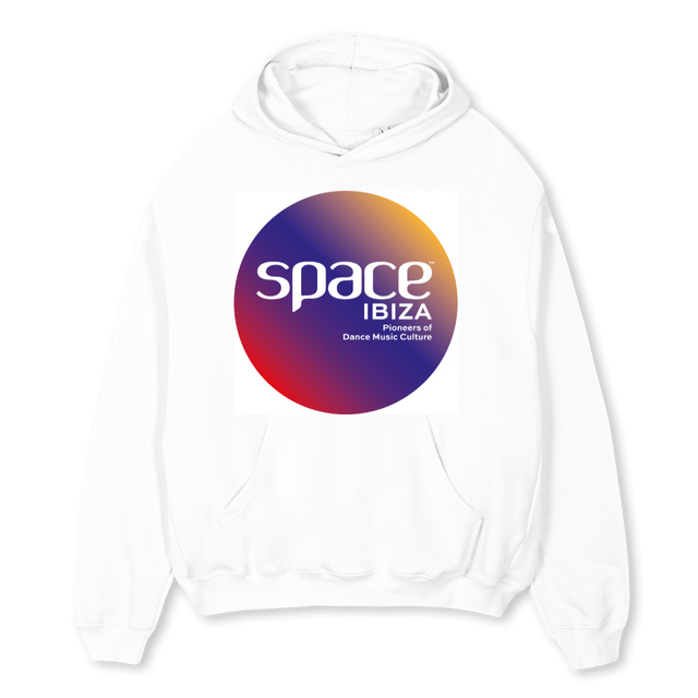 SPACEONE White Oversized Hoodie.