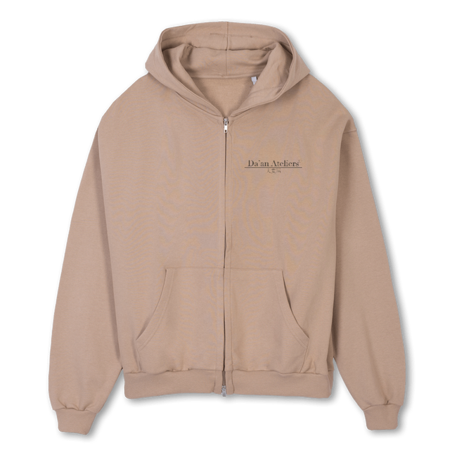 UNDISCLOSED DESIRES Croissant Oversized Zipped Hoodie.
