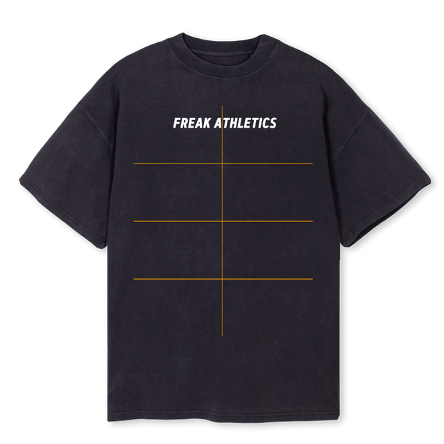 FREAK PEAT Vintage Black Oversized Tee.