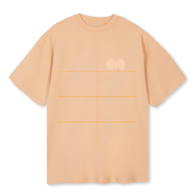 BALLOON ON TONE SDN Sand Oversized Tee.