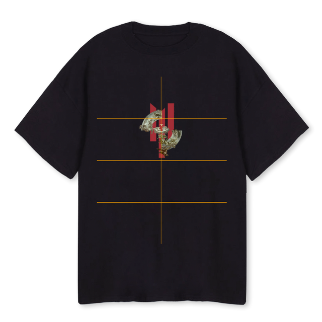 CELESTIAL Black Oversized Tee.