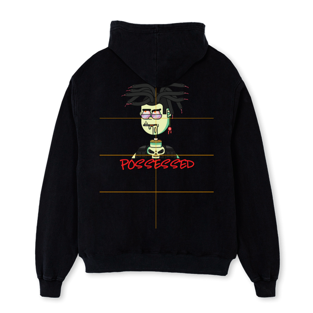 POSSE M H A Black Oversized Hoodie.