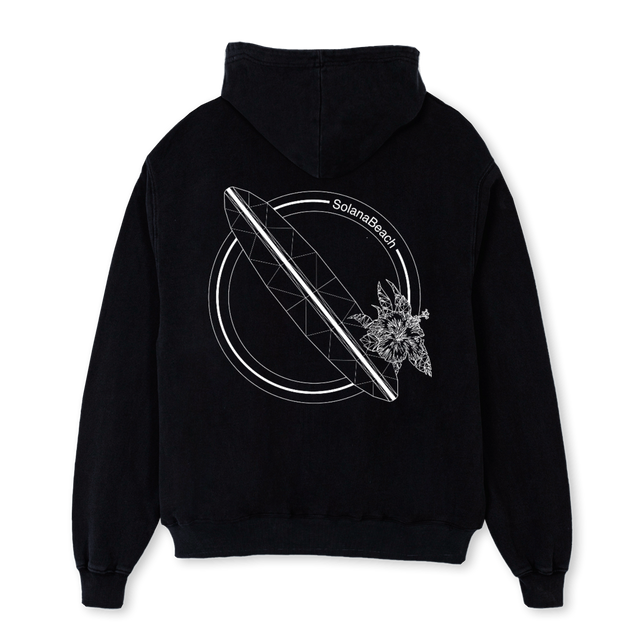 SB GONESURFIN SWEATE Black Oversized Hoodie.