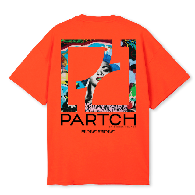ORG OV FR Hot Orange Oversized Tee.