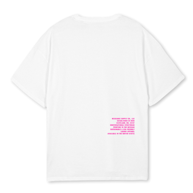 JERICHO MIAMI FANDB White Oversized Tee.