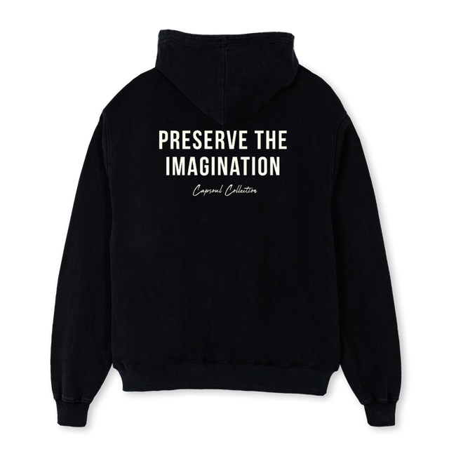 GREENHOODIE Black Oversized Hoodie.
