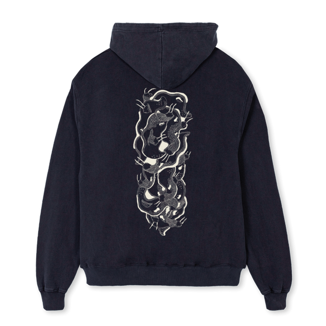 FREDNUSSBAUM Vintage Black Oversized Hoodie.