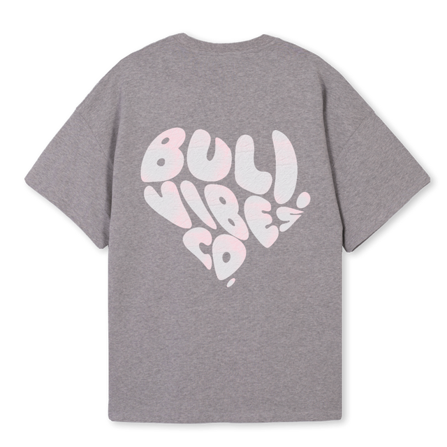 SYDÄN BLU Grey Marl Oversized Tee.
