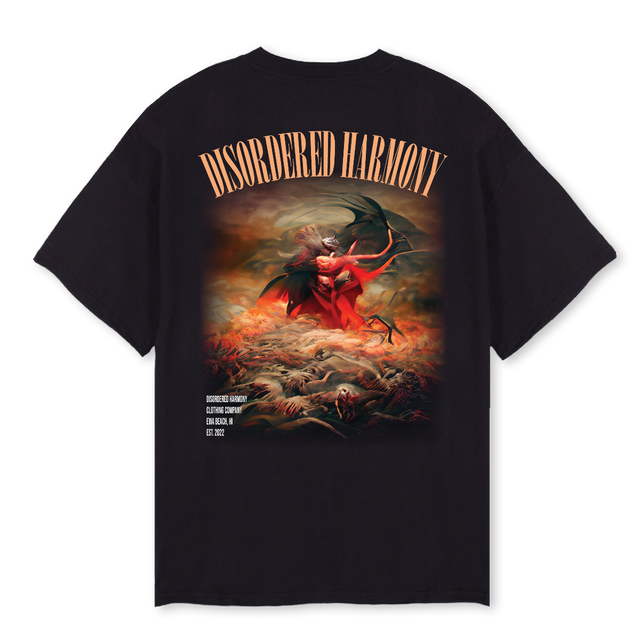 ANGEL 5 Black Oversized Tee.