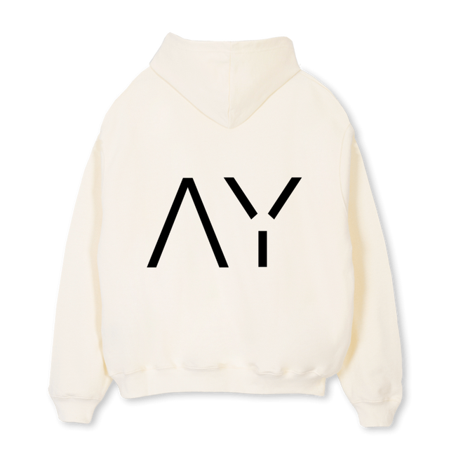 AYCRM Cream Oversized Hoodie.