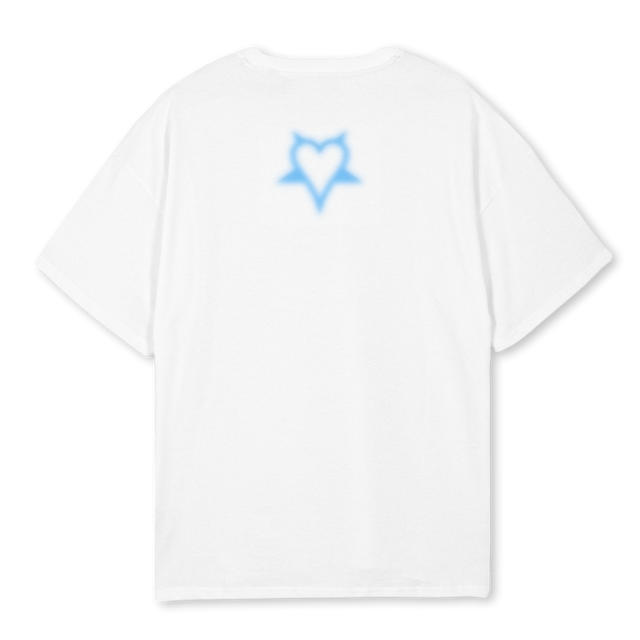 SWIM TEAM V White Oversized Tee.
