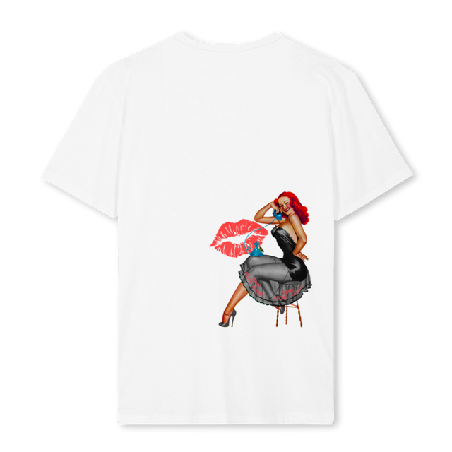 RETRO GIRL T White Regular Tee.