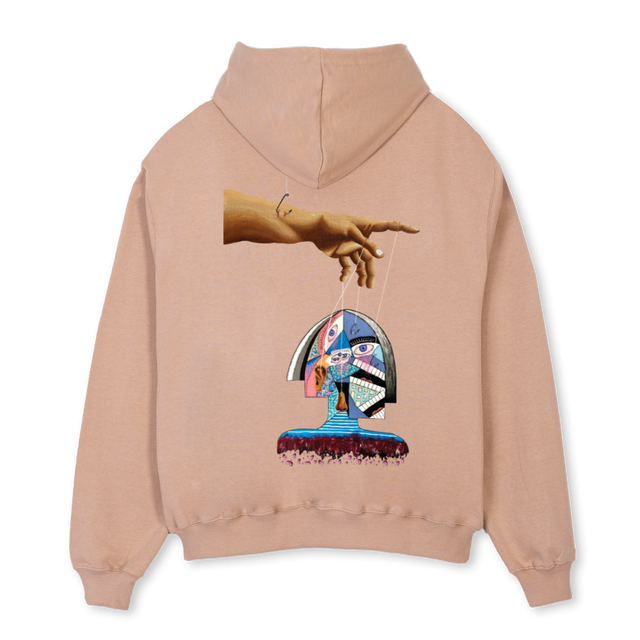 UNDISCLOSED DESIRES Croissant Oversized Zipped Hoodie.