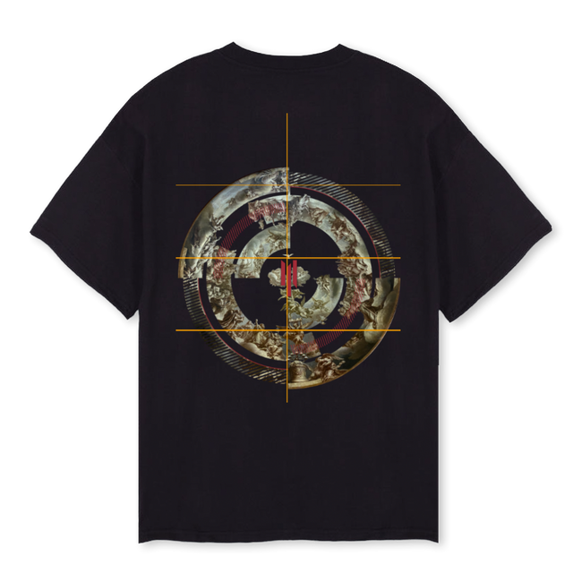 CELESTIAL Black Oversized Tee.