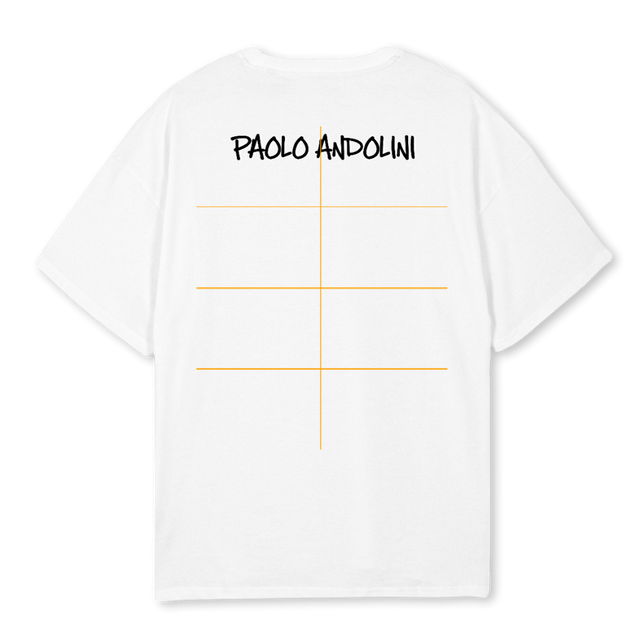 LANDER M B White Oversized Tee.