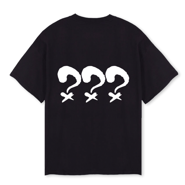 YOUR CHOICE Black Oversized Tee.