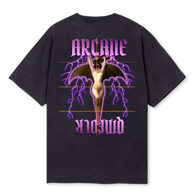 BATWOMAN Vintage Black Oversized Tee.