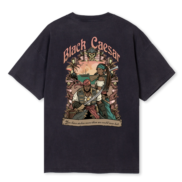 OS BC SS Vintage Black Oversized Tee.