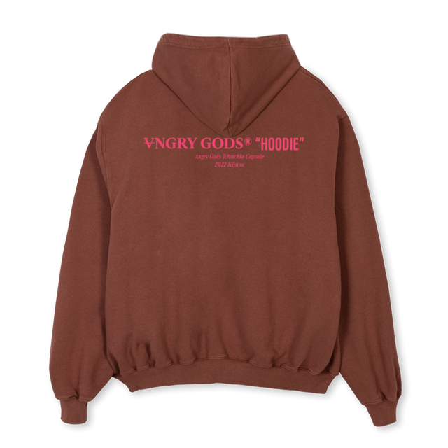 AG DS HOODIE BROWN Vintage Brown Oversized Hoodie.