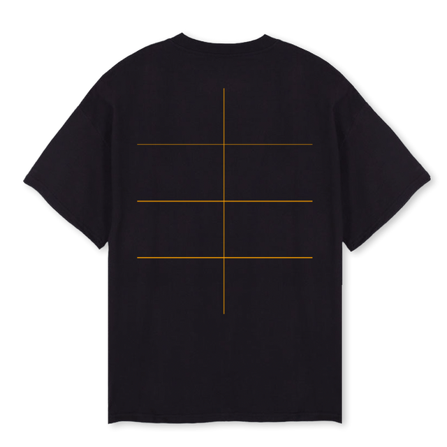 CONSTELATIONS T Black Oversized Tee.