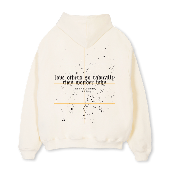 MLCREAMHOODIE Cream Oversized Hoodie.