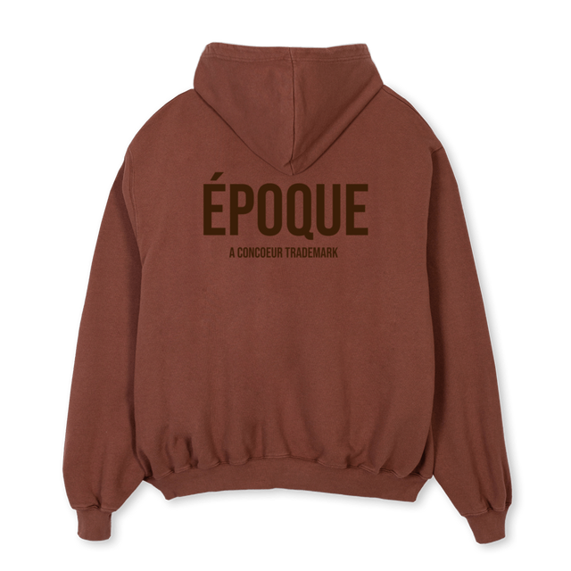 EPOQUE BROWN HOODIE Vintage Brown Oversized Hoodie.