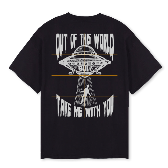 OOTW TEE Vintage Black Oversized Tee.