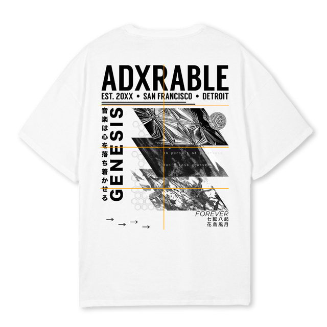 GENESIS White Oversized Tee.