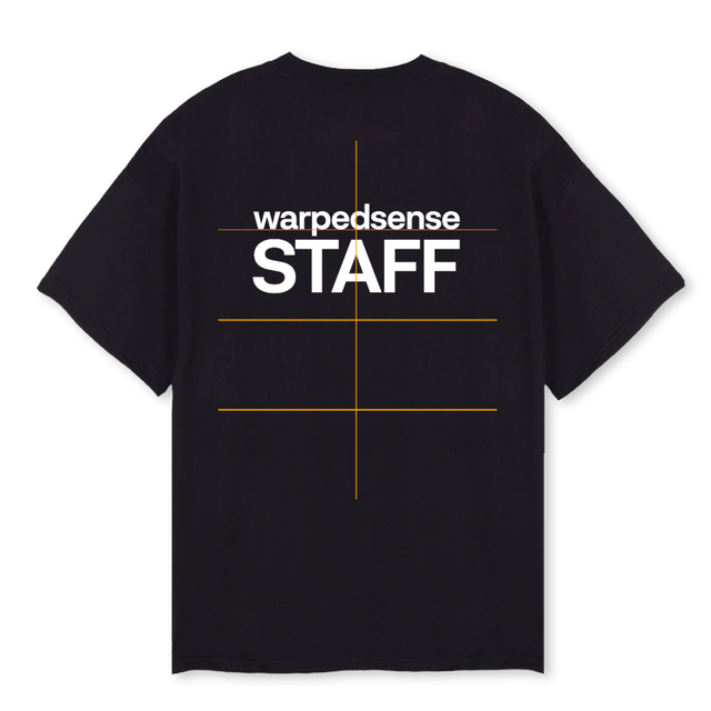 STAFF Black Oversized Tee.