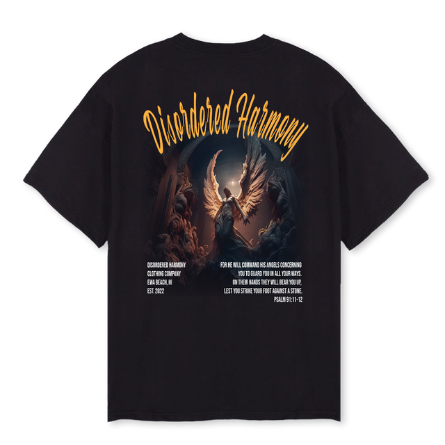 ANGEL 11 Black Oversized Tee.