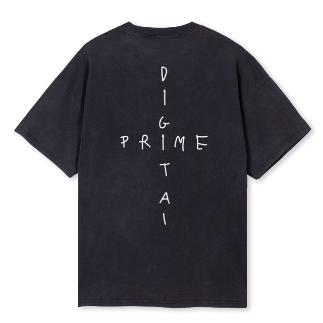 VALENTINES OTHER SAM Vintage Black Oversized Tee.