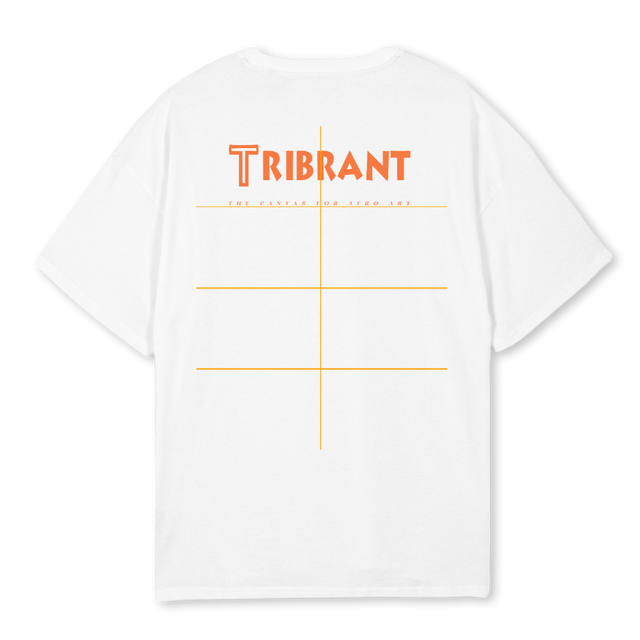 FIRE GIRL White Oversized Tee.