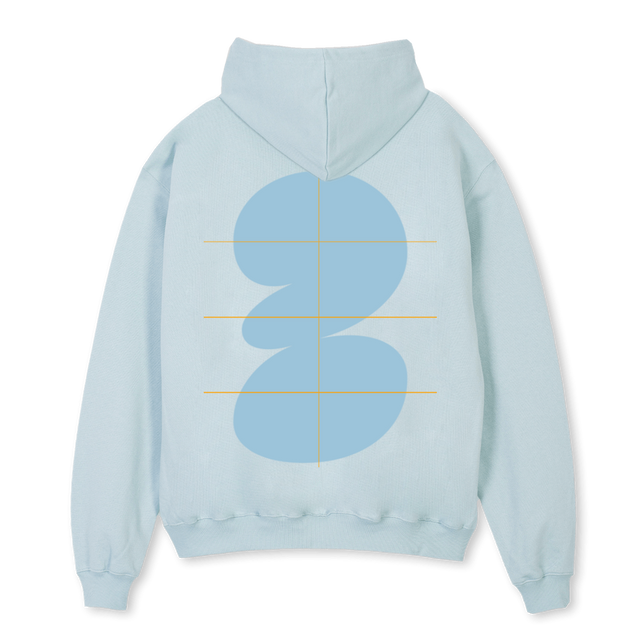 MO Cold Blue Oversized Hoodie.