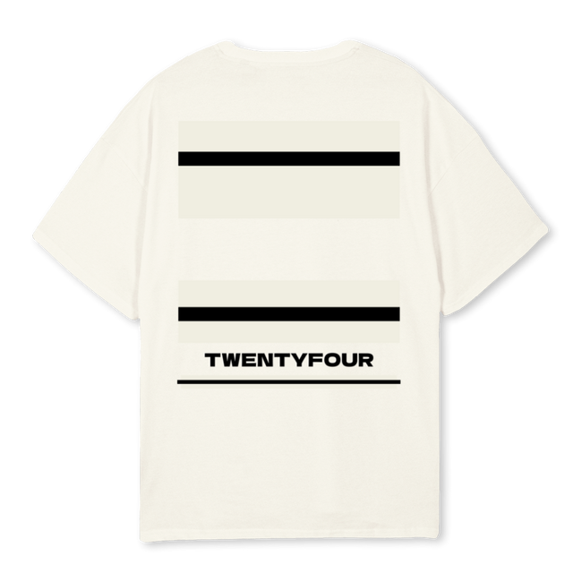 TWENTYFOURTEE Cream Oversized Tee.