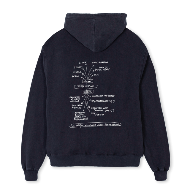 TESTOHOODIE Vintage Black Oversized Hoodie.