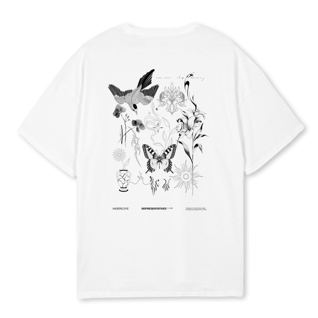 VADERS COLLAB WHT White Oversized Tee.